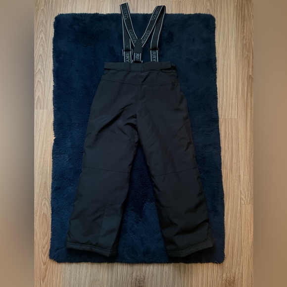 Gerry Black Kids Snow Pants with Suspenders - Picture 2 of 3